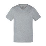 T-Shirt mit V-Ausschnitt und kleinem Logo Schott casual